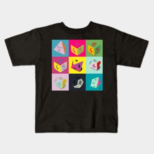 Pop Art Poly Dice Kids T-Shirt